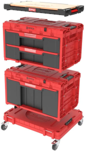 Набор ящиков для инструментов Qbrick System ONE Red Workshop Drawers Set 7 красный