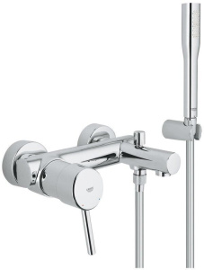 Смеситель для ванны Grohe Concetto с душевым гарнитуром 32212001, хром