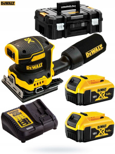 Аккумуляторная вибрационная шлифмашина DeWALT DCW200P2-QW с АКБ и ЗУ