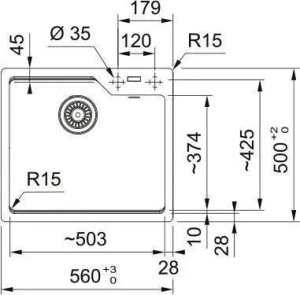 Кухонная раковина Franke Urban UBG 610-50 114.0687.255, бежевый