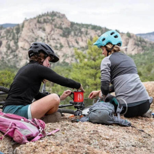 Туристическая плита Jetboil Micromo Tamale 2926, красный, чёрный, оранжевый