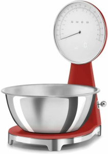 Кухонные весы Smeg KSF01RDWW красные