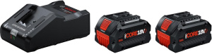 Комплект аккумуляторов Bosch 2×ProCORE 18V+ и ЗУ GAL 18V-160 1600A02X03