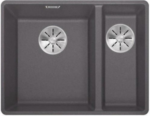 Кухонная мойка Blanco Subline 340/160-F 523569, серый камень