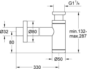 Сифон Grohe 28912GN0, матовое золото