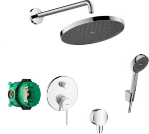 Душевой гарнитур Hansgrohe Zesis S Activera S 88002341 с верхним душем 240 мм, хром