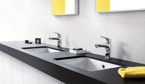 Смеситель для раковины Hansgrohe Focus 100 LowFlow Хром 31513000 чёрный