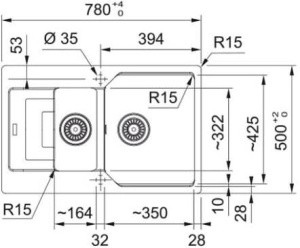 Кухонная раковина Franke Urban UBG 651-78 114.0575.065, оникс