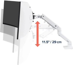 Настольный кронштейн для монитора Ergotron HX Desk Monitor Arm (45-647-216) белый