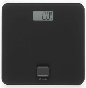 Цифровые весы для ванной комнаты Renew, работа без батареек, цвет черный, Brabantia, 281341