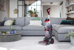 Вертикальный моющий пылесос BISSELL ProHeat 2X Revolution 1858N, серо-красный