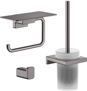 Набор аксессуаров Hansgrohe AddStoris 41752340+41742340+41772340, черный хром