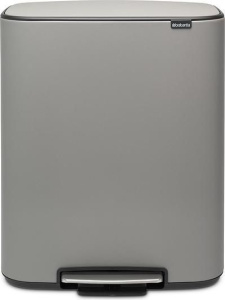 Мусорное ведро с педалью Brabantia Bo 211485 2×30л, серое