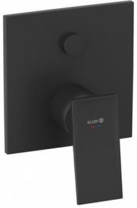 Смеситель для ванны и душа Kludi Decus 547593975, матовый черный