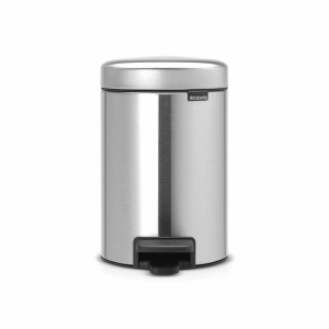 Мусорное ведро с педалью Brabantia NewIcon 112164, 3 л, матовая сталь, FPP