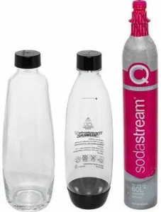 Комплект: Сифон Sodastream E-Duo Titan Black + 1 бутылка