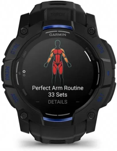 Смарт-часы Garmin Instinct 3 50mm Bolt blue Чёрно-тёмно-синий