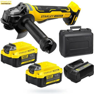 Угловая шлифмашина аккумуляторная Stanley Fatmax V20 (SFMCG700M2K)