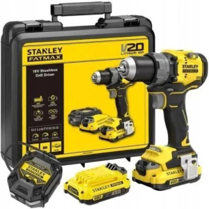 Дрель-шуруповерт бесщёточная аккумуляторная Stanley Fatmax 2x2Ah (SFMCD725D2K-QW)