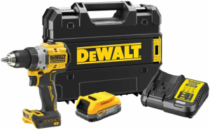 Аккумуляторная дрель-шуруповерт DeWALT DCD800E1T, с АКБ и ЗУ