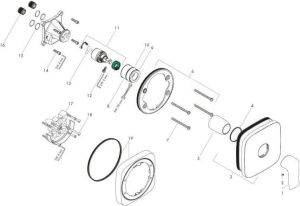 Смеситель для душа Hansgrohe Metris 31456000, хром