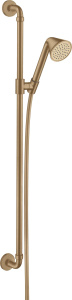 Душевой комплект Axor Showers Front Shower Set 0.90m с ручным душем 85 1Jet Ecosmart Brushed Bronze 26023140