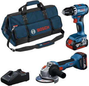 Набор дрель + угловая шлифмашина Bosch GSR 18V-45 + GWS 18V-8 Professional 0615A5007N