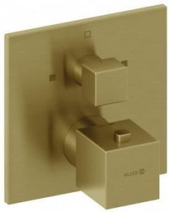 Смеситель для ванны и душа Kludi Decus 54810N075, матовое золото