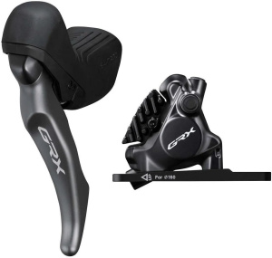 Комплект рычагов гидравлических дисковых тормозов Shimano GRX Dual Control Blrx820L/Brrx820F, левый 1, переключатель
