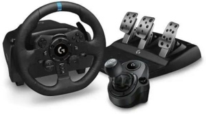Комплект игровой руль Logitech G923 и переключатель передач