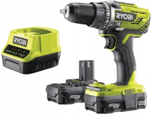 Аккумуляторная дрель RYOBI ONE + r18dd3-220S кейс, АКБ и ЗУ