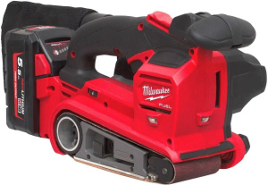 Аккумуляторная ленточная шлифовальная машина Milwaukee M18 FBTS75-552X 4933479615 2х5,5 Ач в кейсе HD Box с АКБ и ЗУ