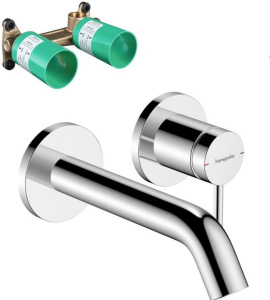 Смеситель для раковины Hansgrohe Tecturis S 73350000+13622180, хром