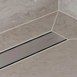 Душевой слив для стандартного/неглубокого монтажа Hansgrohe RainDrain Allround 900 56188800, шлифованная нержавеющая сталь