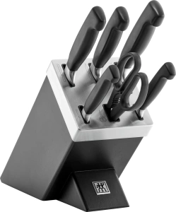 Набор ножей в самозатачивающемся блоке Zwilling Four Star Black 351450070