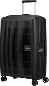 Чемодан American Tourister AeroStep M, черный