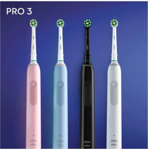 Электрическая зубная щётка Oral-B Pro 3 3000 CrossAction, с зарядной станцией