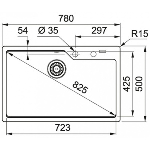 Кухонная раковина Franke Urban UBG 610-78 114.0637.594, Матовый Черный