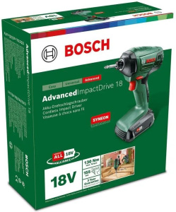 Аккумуляторный ударный гайковёрт Bosch AdvancedImpactDrive 18 (0603980302)