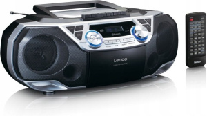CD-проигрыватель с DAB+/FM-радио, Bluetooth и кассетой Lenco SCD-720SI, серебристый