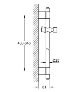 Душевая штанга Grohe Rainshower 28797001, хром