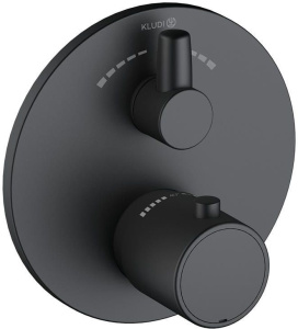 Смеситель для ванны и душа Kludi Zenta SL 388103945, матовый черный
