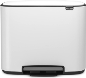 Мусорное ведро с педалью Brabantia Bo 121005 3×11л, белое