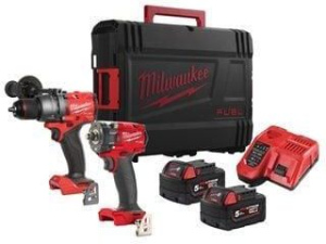 Набор аккумуляторных инструментов Milwaukee M18 FPP2B3-502X 4933492521 2х5,0 Ач в кейсе HD Box с АКБ и ЗУ