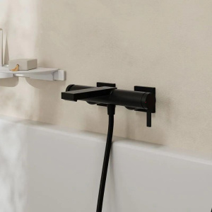 Смеситель для ванны Hansgrohe Tecturis E 73420670, матовый черный