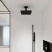 Потолочный кронштейн Hansgrohe 10см 24338670, матовый черный
