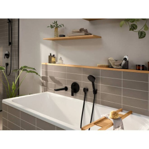 Смеситель для ванны Hansgrohe Rebris E Черный Матовый 72468670