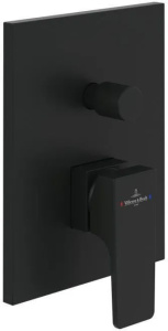 Смеситель для ванны Villeroy & Boch Architectura Square матовый черный TVS125003000K5