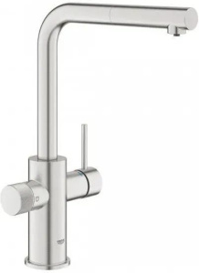 Смеситель для кухни с фильтром Grohe Blue Pure Minta 30590DC0, нержавеющая сталь