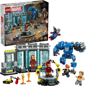 Конструктор LEGO Marvel 76315 Лаборатория Железного человека: Зал брони
